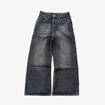 Black Washed Jeans front